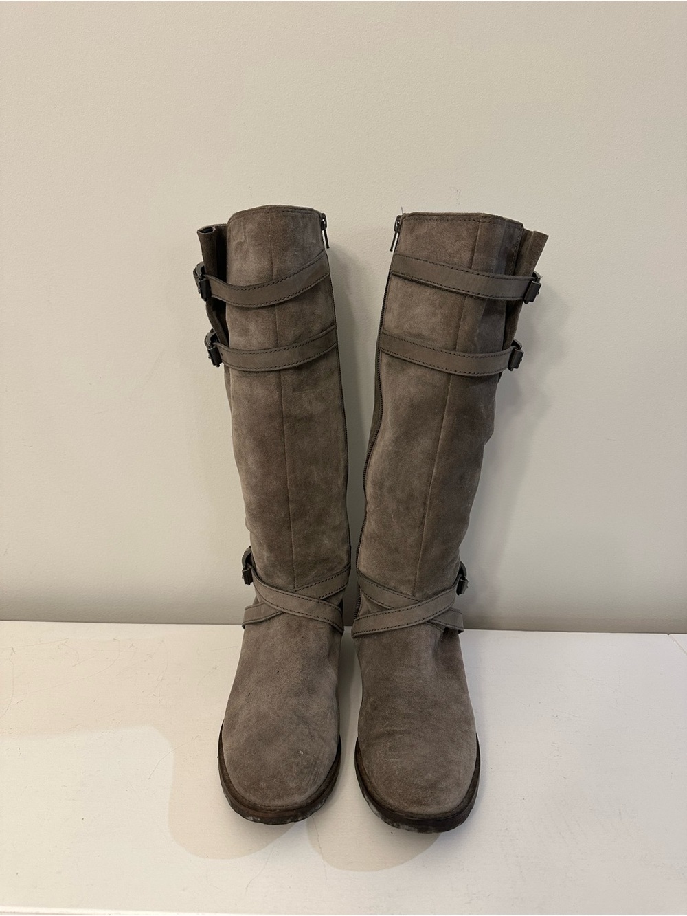 Gabor Gray Suede Boots Size 7